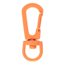 Застежка-карабин Snap Hook, S, оранжевый неон, 1х3,5 см