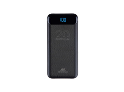 Внешний аккумулятор с дисплеем, 20000 mAh, Цвет черный