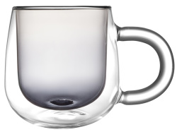 Кружка с двойными стенками и градиентом «Fog», Цвет черный