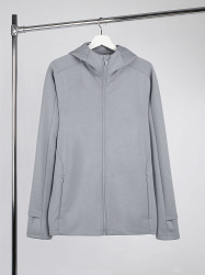 Куртка с капюшоном унисекс Begi, серая, S–XXL