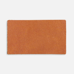 Лейбл кожаный Pasek, M, горчичный, 3,5х6 см