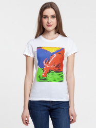 Футболка женская Toro, белая, S–XL