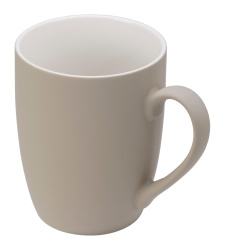 Кружка с покрытием soft-touch «Tulip Gum», Цвет бежевый