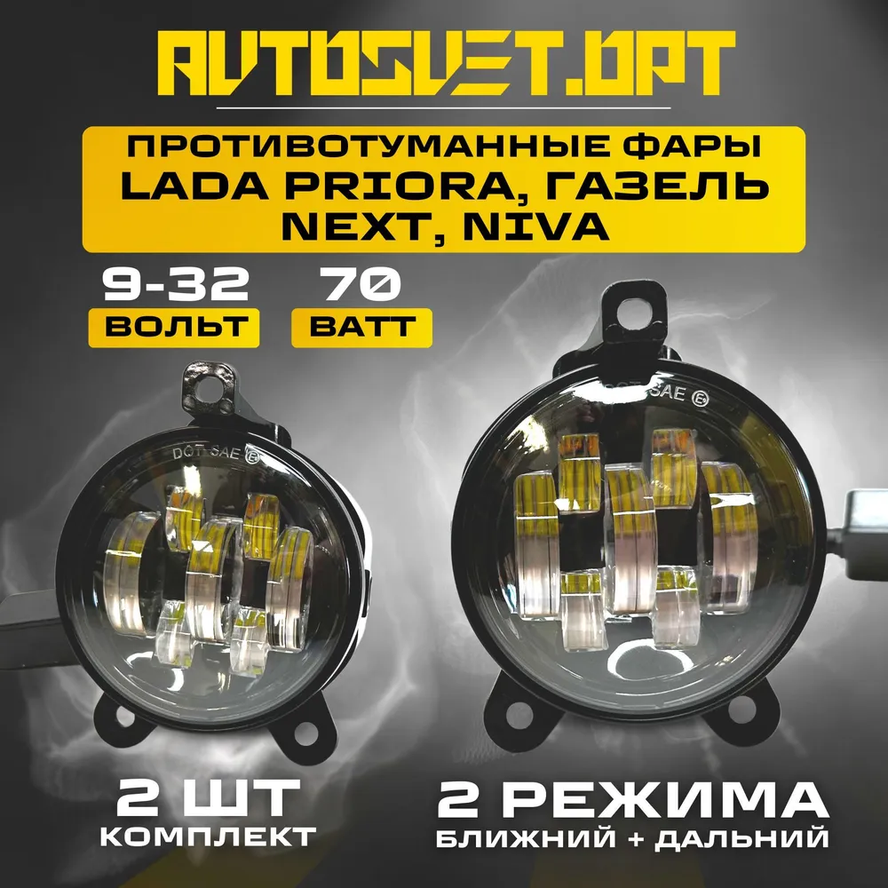 Светодиодные противотуманные фары автомобильные для LADA-PRIORA ...