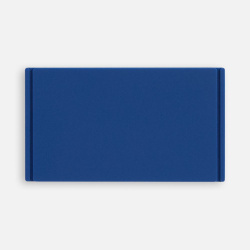 Лейбл из ПВХ Dzeta, M, синий, 3,5х6х02 см