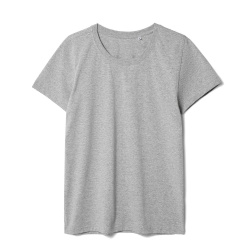 Футболка женская T-bolka Stretch Lady, серый меланж, S-XL