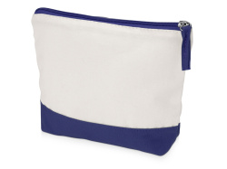 Косметичка хлопковая «Cotton», Цвет белый/синий