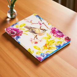 Записная книжка в клетку Птица 15.5x21 см., 144 страницы