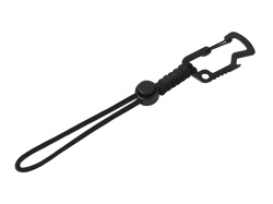 Брелок-шнурок «Spanner» с открывашкой и шестигранником, Цвет черный