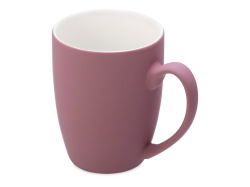 Кружка с покрытием soft-touch «Tulip Gum», Цвет пыльно-розовый