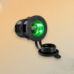 Автомобильный USB разъем GH-C5, 12V-24V, зеленая LED подсветка / Обеспечьте комфорт и надежность для ваших путешествий