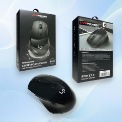 Беспроводная мышь LP G529, до 10м, 1xAAA, USB, черный / Эргономика и надежность для вашего комфорта