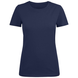 Футболка женская Ladies American U, темно-синяя, S-XXL