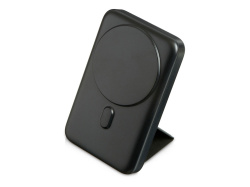 Магнитный внешний беспроводной аккумулятор «GenerIQ»,QC/PD, 10000 мАч, Цвет черный