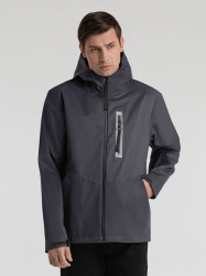Куртка унисекс Shtorm, темно-серая (графит), S–XXL
