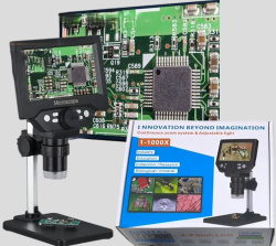 Цифровой электронный USB - микроскоп INNOVATION BEYOND IMAGINATION с увеличением 1000X HD / видеомикроскоп 4.3 дюйма, ЖК-дисплей, 8 Мп