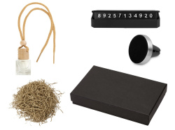 Подарочный набор с автовизиткой и магнитным держателем для телефона, Цвет коричневый