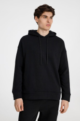 Худи унисекс H2, черное, XS–XXL