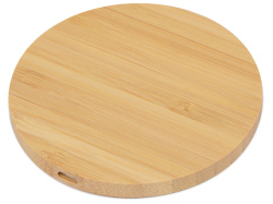 Беспроводное зарядное устройство из бамбука «Cap», Цвет натуральный