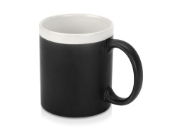 Кружка с покрытием для рисования мелом «Да Винчи», Цвет черный/белый