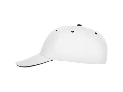 Бейсболка «Panel», Цвет белый/черный