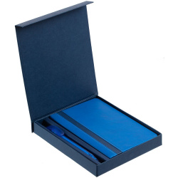 Коробка Shade под блокнот и ручку, синяя, 17х14,2х2,1 см