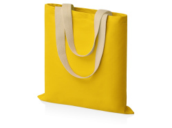 Сумка для шопинга «Steady» хлопковая с парусиновыми ручками, 260 г/м2, Цвет желтый