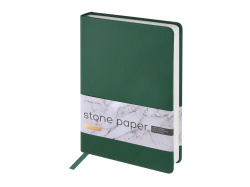 Ежедневник с каменной бумагой недатированный А5 «Carrara», Цвет зеленый