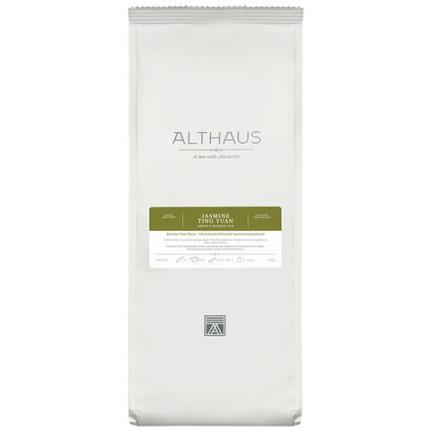 Чай листовой ALTHAUS "Jasmine Ting Yuan" зеленый 250 г, ГЕРМАНИЯ, TALTHL-L00215