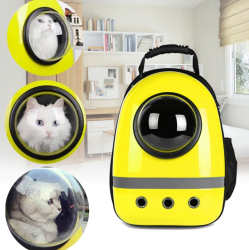 Рюкзак - переноска для домашних кошек и других питомцев CosmoPet, 2 сменных окошка (иллюминатор + се