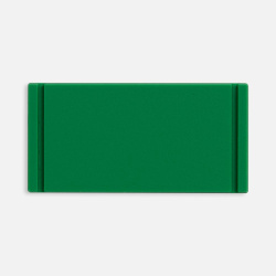 Лейбл из ПВХ Dzeta, XS, зеленый, 2х4х0,2 см