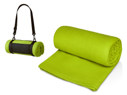 Плед «Нежность» с ремешком на плечо, Цвет зеленое яблоко