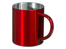 Стальная кружка с двойными стенками «Altai», Цвет красный