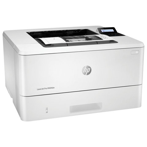 Принтер лазерный HP LaserJet Pro M404dw А4, 38 стр./мин., 80000 стр./мес., ДУПЛЕКС, Wi-Fi, сетевая карта, W1A56A