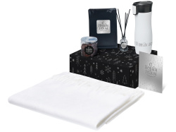 Подарочный набор «Re:Harmony» с палантином и термокружкой, Цвет белый