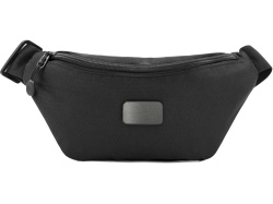 Универсальная водостойкая сумка на пояс «Bumble» из переработанного пластика, Цвет черный