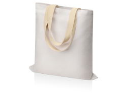 Сумка для шопинга «Steady» хлопковая с парусиновыми ручками, 260 г/м2, Цвет белый