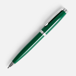 Ручка шариковая Letra Chrome, глянцевая, темно-зеленая, 13,7х1,3 см