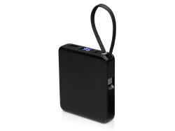 Внешний аккумулятор со встроенным кабелем USB-C «Дэнси», 5000 мАч, Цвет черный