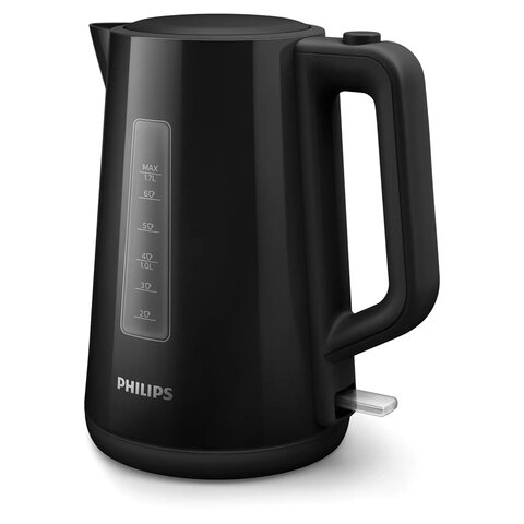 Чайник PHILIPS HD9318/20, 1,7 л, 2200 Вт, закрытый нагревательный элемент, пластик, черный