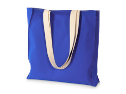 Сумка «Donny» из  хлопка 250г/м2 с донной складкой и парусиновыми ручками, Цвет синий