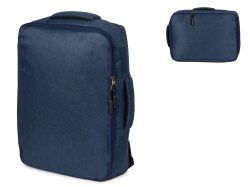 Рюкзак-трансформер «Turnover» для ноутбука 15" из переработанного пластика, Цвет синий