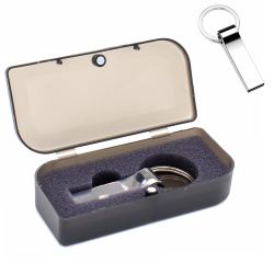 Флешка Ring rail 16 Гб в футляре, серебристая