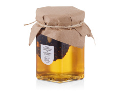 Мед с сосновыми шишками и кедровыми орехами, Размер 250 г