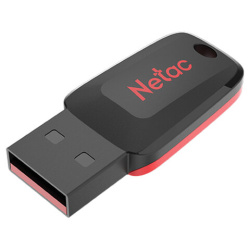 Флеш-диск 16GB NETAC U197, USB 2.0, черный, NT03U197N-016G-20BK