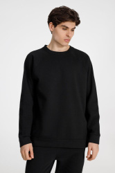 Свитшот унисекс S1, черный, XS–XXL
