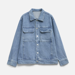 Куртка джинсовая O2, голубая, XS–4XL