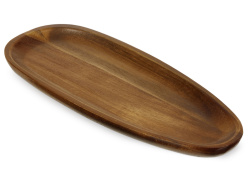 Блюдо сервировочное из акации «Norb», Цвет натуральный коричневый
