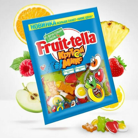 Мармелад жевательный FRUITTELLA "Крутой Микс", 850 г