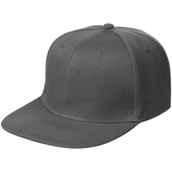 Бейсболка Snapback с прямым козырьком, серая, 56-58